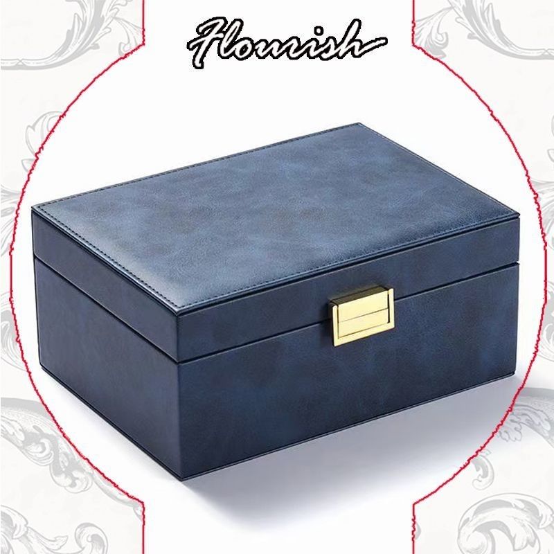 0.5 kg Custom Hot Stamping Logo Navy Color Σκληρό χαρτόνι Κοσμήματα Συστήματα συσκευασίας