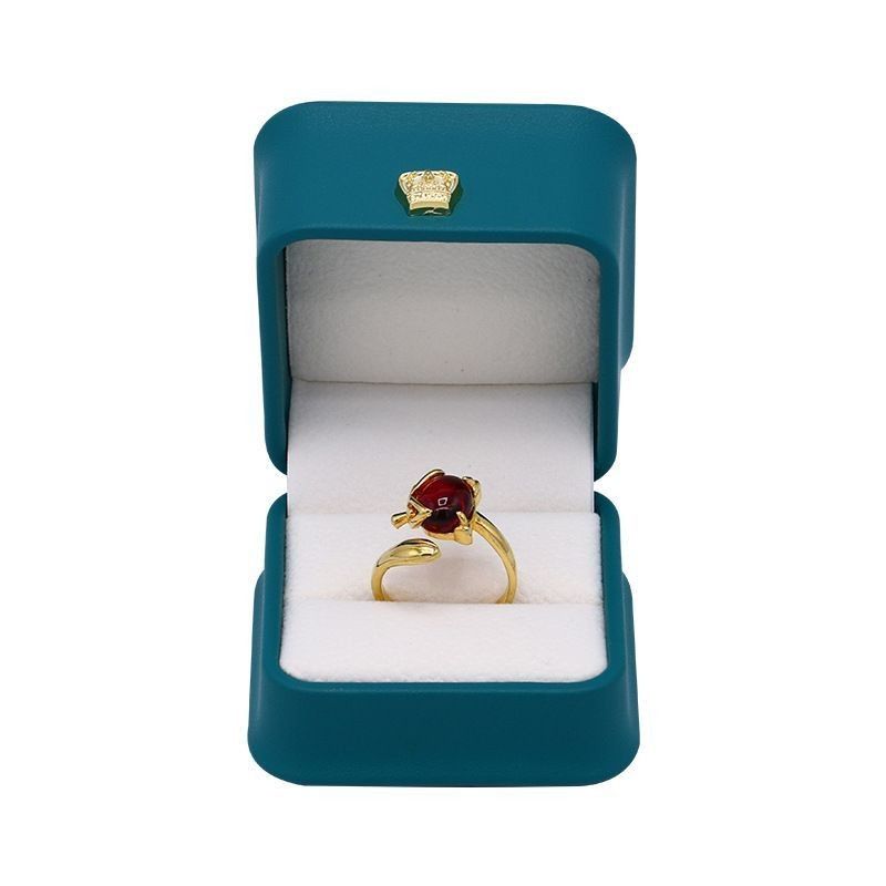 Τύπωση Custom Logo Luxury PU Jewelry Box Portable Travel Earring Jewelry Storage Bag Διπλό κουτί αποθήκευσης