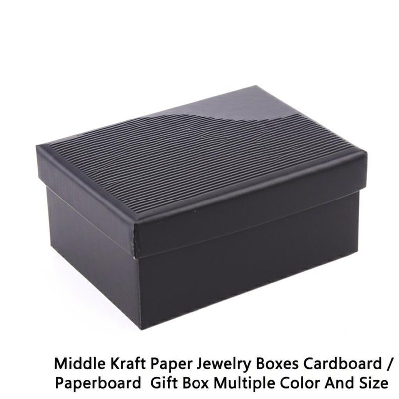 Μεσαία χαρτιά Kraft κοσμήματα κουτιά χαρτόνι / χαρτόνι κουτί δώρο Πολλά χρώματα και μεγέθη